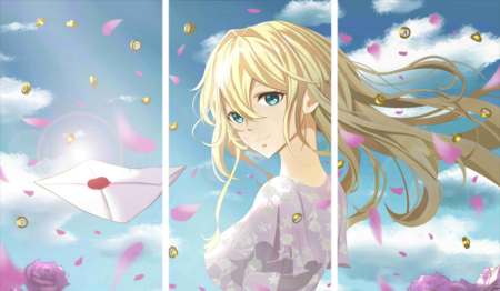 Violet Evergarden – 3 Panels – Multiple Sizes | Home Decor