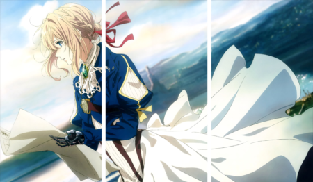 لوحة Violet Evergarden – ثلاثة قطع – برشة أحجام | ديكور دارك