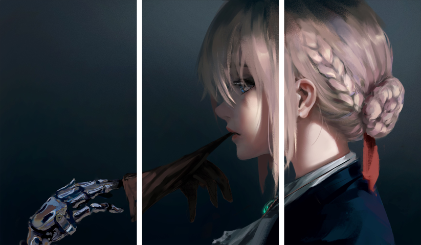 Violet Evergarden – 3 Panels – Multiple Sizes | Home Decor