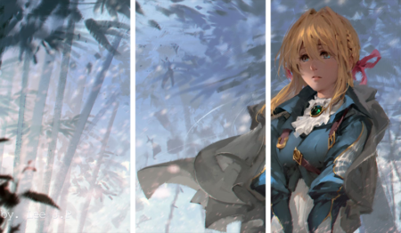 Violet Evergarden – 3 Panels – Multiple Sizes | Home Decor