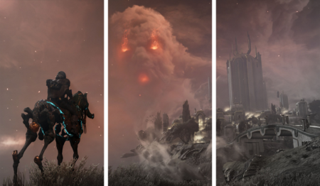 لوحة Warframe – ثلاثة قطع – برشة أحجام | ديكور دارك