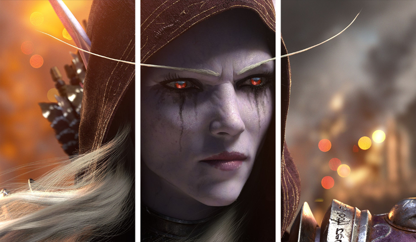 لوحة World of Warcraft – ثلاثة قطع – برشة أحجام | ديكور دارك