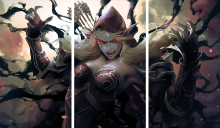 لوحة World of Warcraft – ثلاثة قطع – برشة أحجام | ديكور دارك