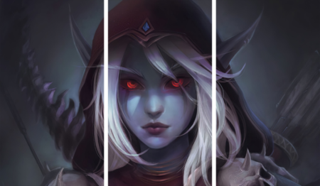 لوحة World of Warcraft – ثلاثة قطع – برشة أحجام | ديكور دارك