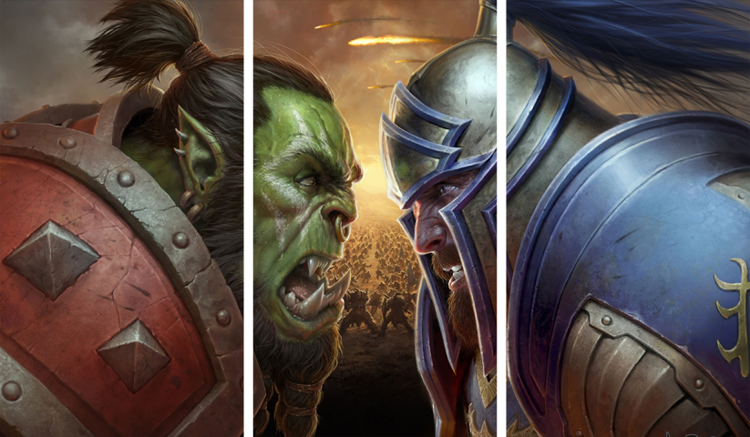 لوحة World of Warcraft – ثلاثة قطع – برشة أحجام | ديكور دارك