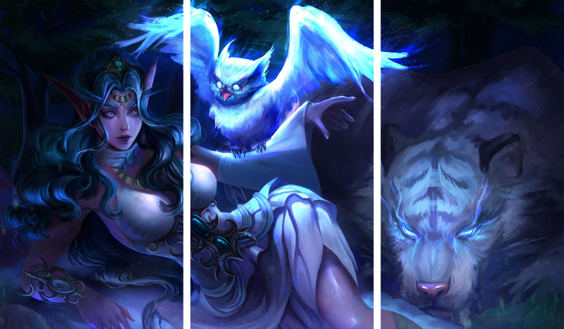 لوحة World of Warcraft – ثلاثة قطع – برشة أحجام | ديكور دارك