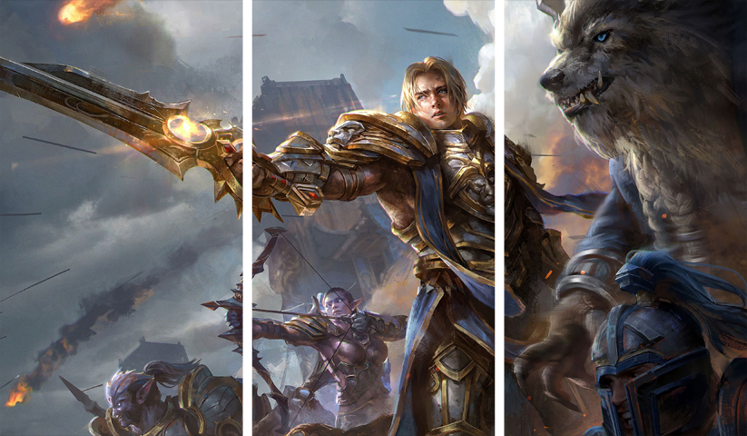 World of Warcraft – 3 Panels – Multiple Sizes | Home Decor