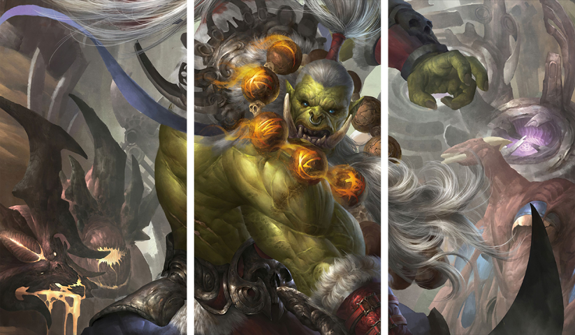 لوحة World of Warcraft – ثلاثة قطع – برشة أحجام | ديكور دارك