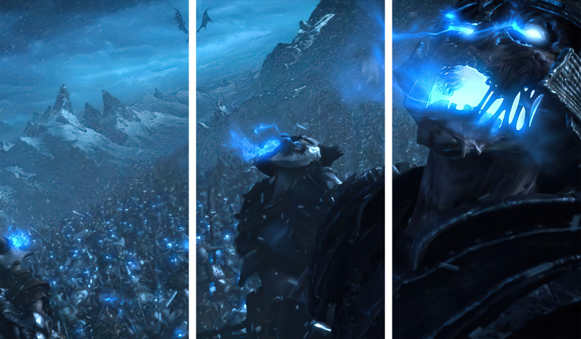 لوحة World of Warcraft – ثلاثة قطع – برشة أحجام | ديكور دارك