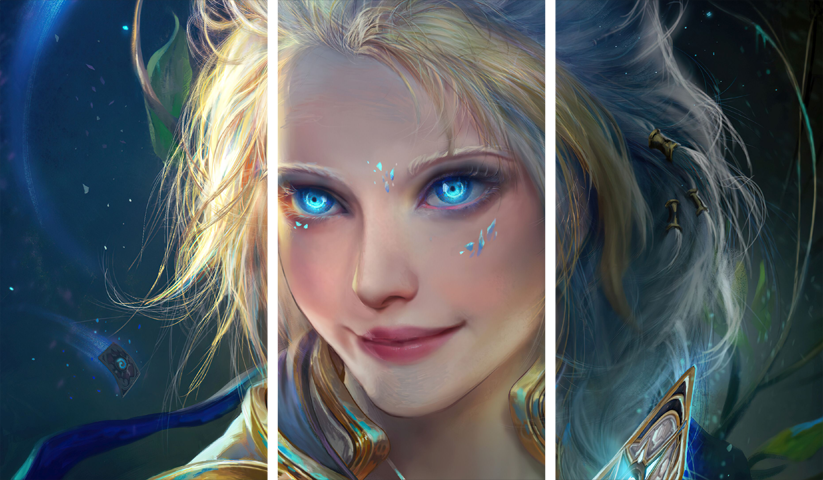 لوحة World of Warcraft – ثلاثة قطع – برشة أحجام | ديكور دارك