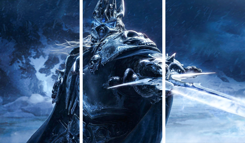 لوحة World of Warcraft – ثلاثة قطع – برشة أحجام | ديكور دارك