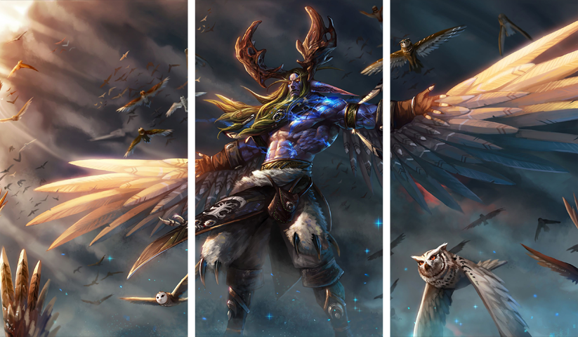 لوحة World of Warcraft – ثلاثة قطع – برشة أحجام | ديكور دارك