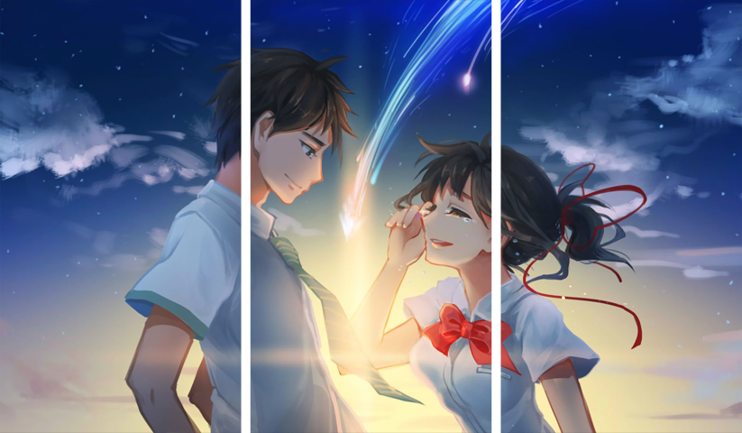 Your Name – 3 Panneaux – Plusieurs Tailles | Décoration Maison