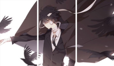 bungo stray dogs – 3 Panneaux – Plusieurs Tailles | Décoration Maison