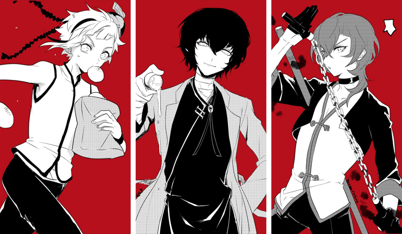 bungo stray dogs – 3 Panels – Multiple Sizes | Home Decor
