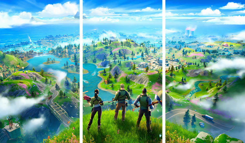 fortnite – 3 Panels – Multiple Sizes | Home Decor
