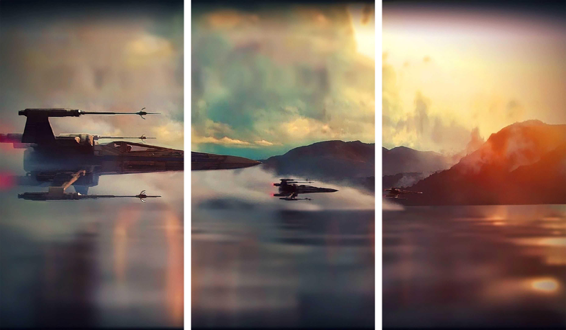 star wars – 3 Panels – Multiple Sizes | Home Decor