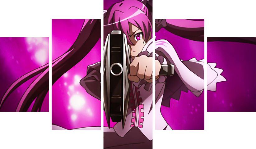 لوحة Akame ga Kill! – خمسة قطع – برشة أحجام | ديكور دارك