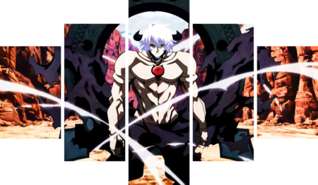 لوحة Akame ga Kill! – خمسة قطع – برشة أحجام | ديكور دارك