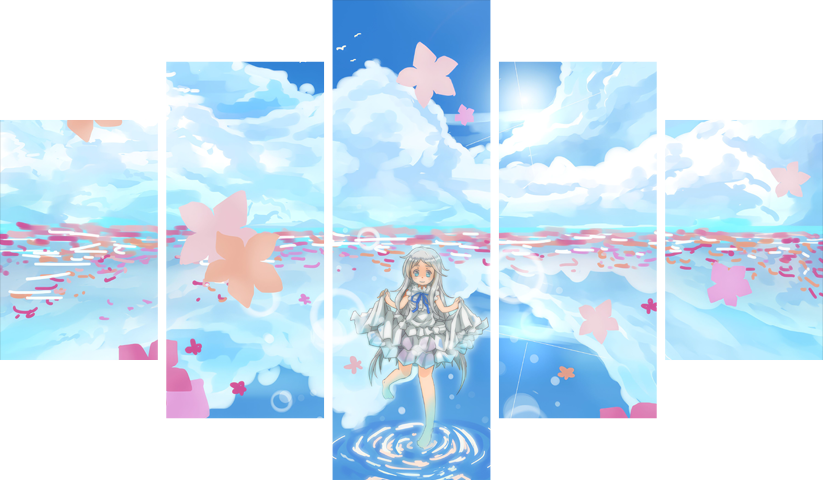 Anohana – 5 Panels – Multiple Sizes | Home Decor