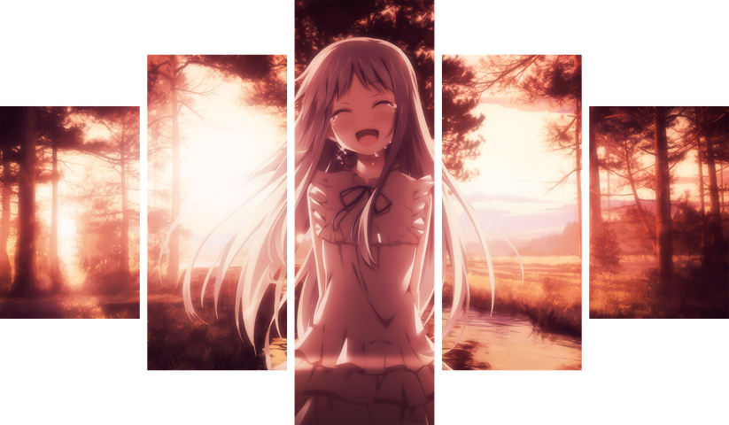 Anohana – 5 Panneaux – Plusieurs Tailles | Décoration Maison