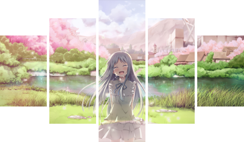 Anohana – 5 Panneaux – Plusieurs Tailles | Décoration Maison