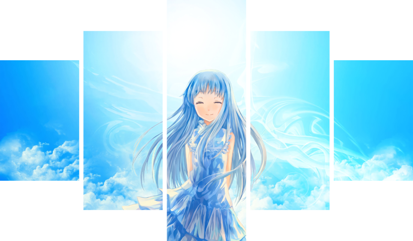 Anohana – 5 Panels – Multiple Sizes | Home Decor