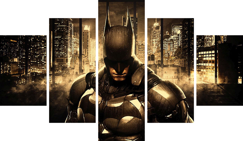 لوحة Batman – خمسة قطع – برشة أحجام | ديكور دارك