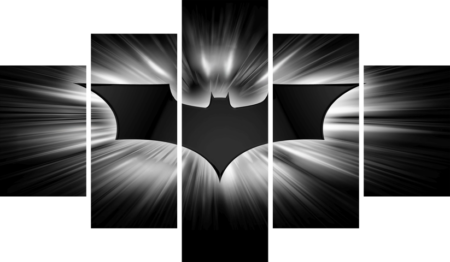 لوحة Batman – خمسة قطع – برشة أحجام | ديكور دارك