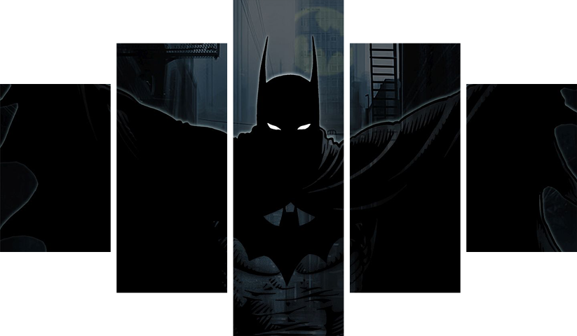 لوحة Batman – خمسة قطع – برشة أحجام | ديكور دارك
