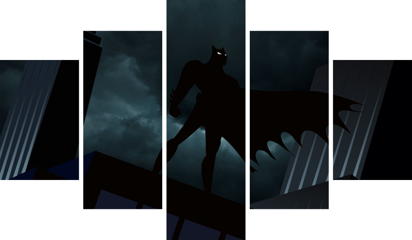 لوحة Batman – خمسة قطع – برشة أحجام | ديكور دارك