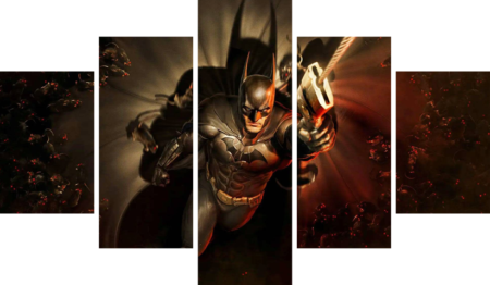 Batman – 5 Panels – Multiple Sizes | Home Decor