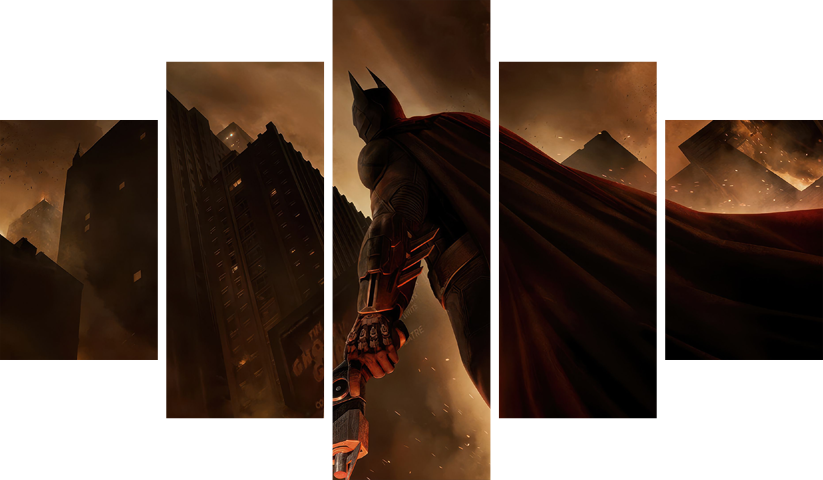 لوحة Batman – خمسة قطع – برشة أحجام | ديكور دارك