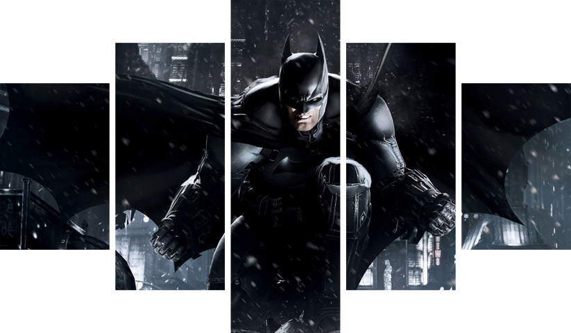 لوحة Batman – خمسة قطع – برشة أحجام | ديكور دارك