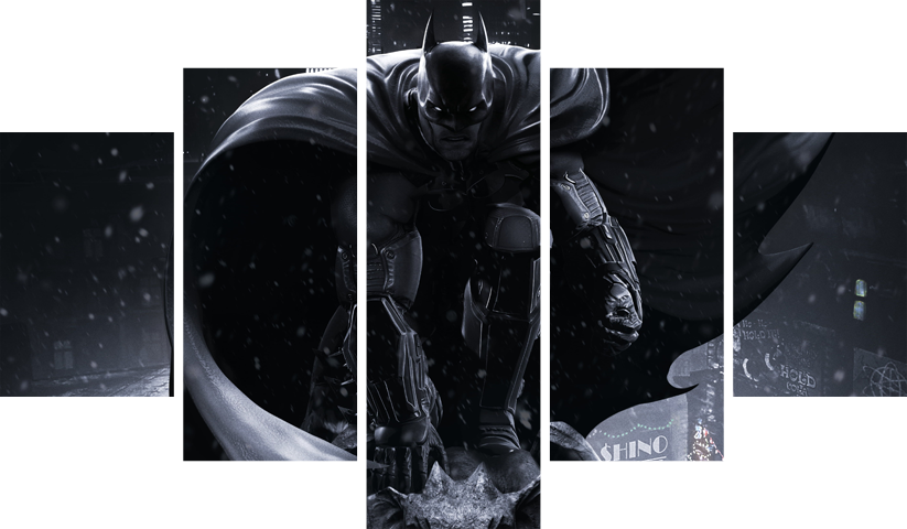 Batman – 5 Panels – Multiple Sizes | Home Decor