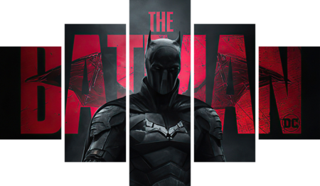 لوحة Batman – خمسة قطع – برشة أحجام | ديكور دارك