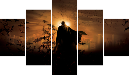 لوحة Batman – خمسة قطع – برشة أحجام | ديكور دارك