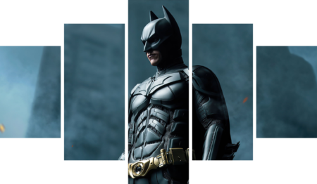 لوحة Batman – خمسة قطع – برشة أحجام | ديكور دارك