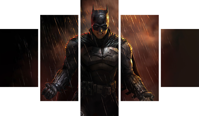 لوحة Batman – خمسة قطع – برشة أحجام | ديكور دارك
