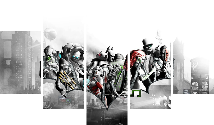 لوحة Batman – خمسة قطع – برشة أحجام | ديكور دارك