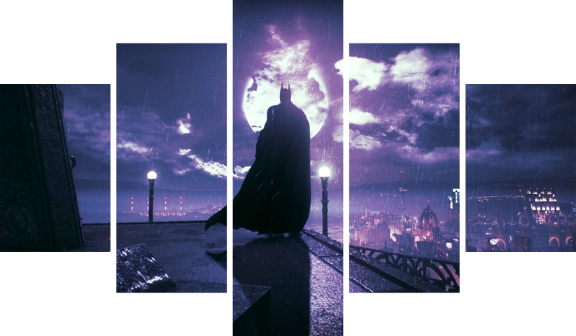 لوحة Batman – خمسة قطع – برشة أحجام | ديكور دارك