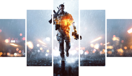 Battlefield – 5 Panels – Multiple Sizes | Home Decor