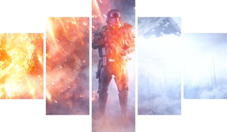 Battlefield – 5 Panels – Multiple Sizes | Home Decor