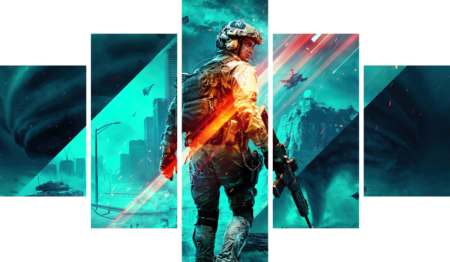 Battlefield – 5 Panels – Multiple Sizes | Home Decor