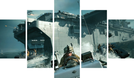 Battlefield – 5 Panels – Multiple Sizes | Home Decor