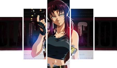 لوحة Black Lagoon – خمسة قطع – برشة أحجام | ديكور دارك