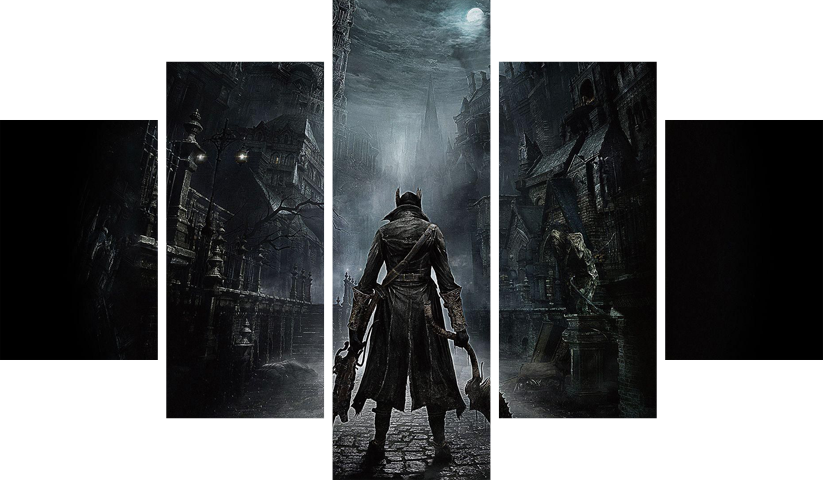Bloodborne – 5 Panneaux – Plusieurs Tailles | Décoration Maison