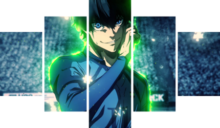 Blue Lock – 5 Panneaux – Plusieurs Tailles | Décoration Maison