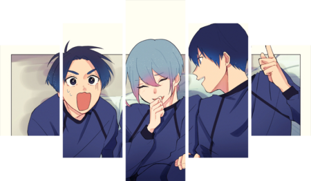 Blue Lock – 5 Panneaux – Plusieurs Tailles | Décoration Maison