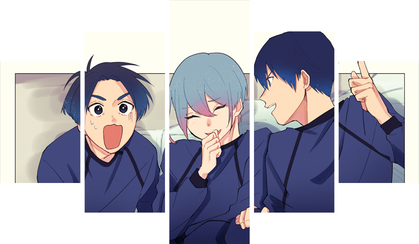 Blue Lock – 5 Panneaux – Plusieurs Tailles | Décoration Maison